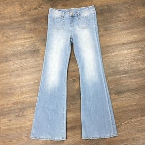 Modern Retro Denim Flares